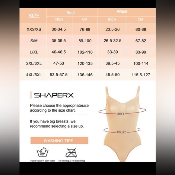 SHAPERX Women's Shapewear Bodysuit Tummy Control Seamless Sculpting NWOT XS/S - Picture 4 of 11